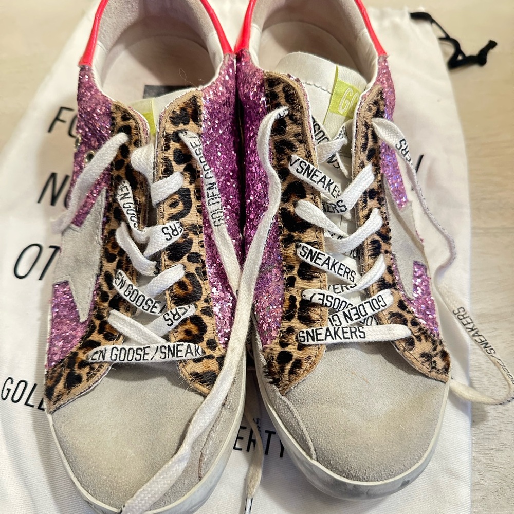 Golden Goose Purple Glitter SUPERSTAR